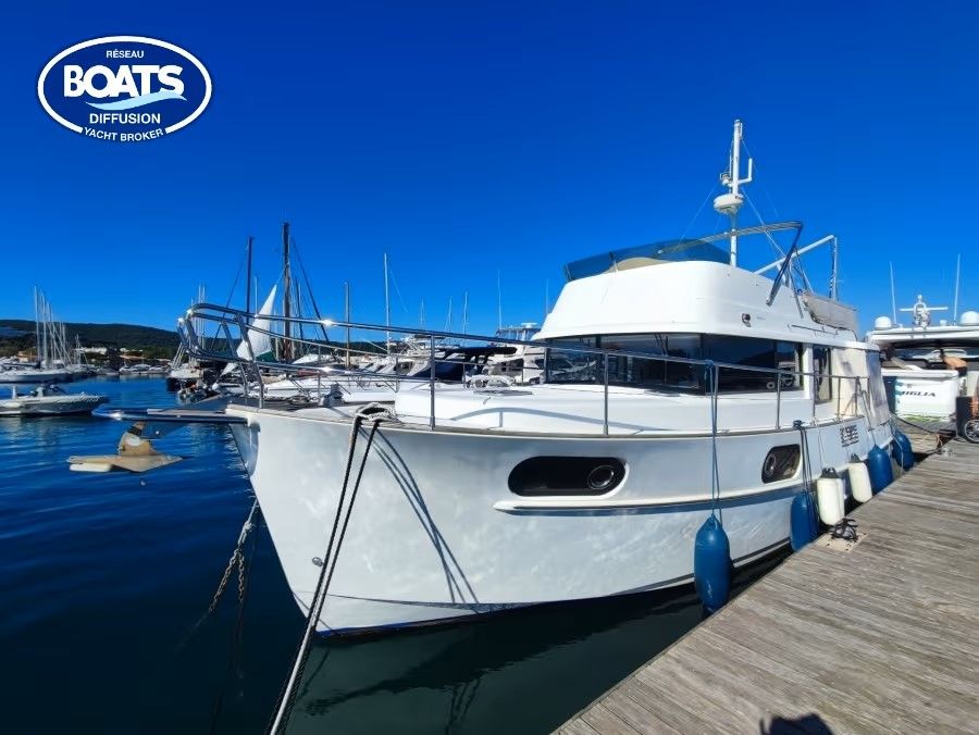 Swift Trawler 44, a boat made for comfortable cruising.